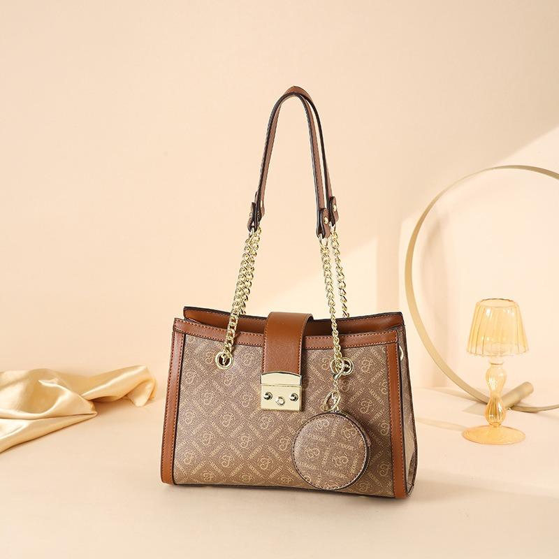 New Women's Bag Niche Armpit Bag Fashion Printed Chain Handbag High-end Versatile Shoulder Bag