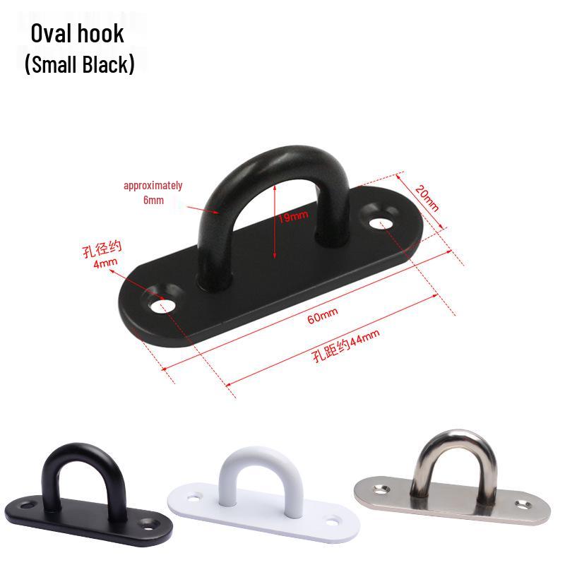 Black Stainless Steel Ceiling Mount Rotating Hook for Projector Screens