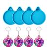Christmas Ornaments Mold Mutifunctional Blank Round Silicone Molds Versatile Resin Accessory Mould for DIY Enthusiasts