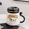Cute Cartoon Animal with Lid with Lid with Lid with High Temperature Resistance and High Appearance Ceramic Cup Souvenir Gift Mug