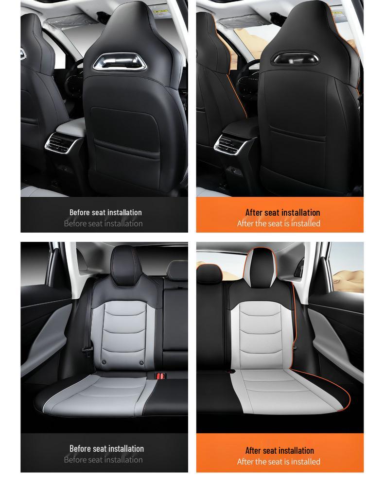 Beijing Magic Cube Universal Full Surround Leather Car Seat Cover Cushion for Five-Seat Vehicles.