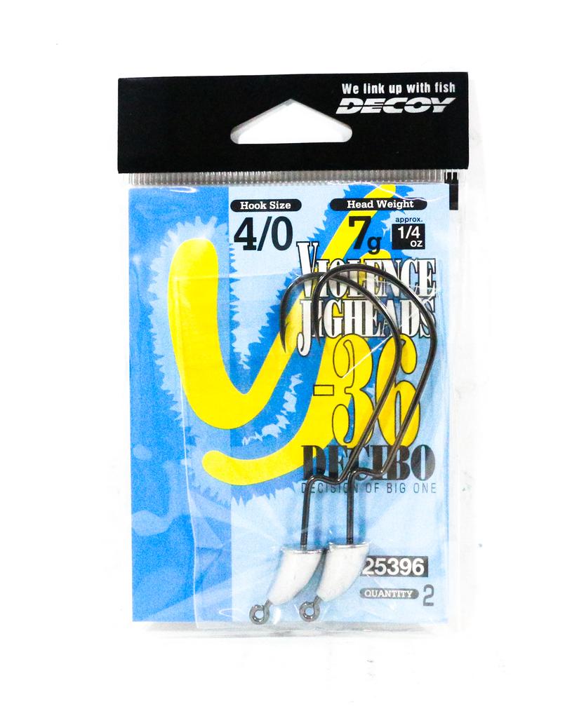 Decoy VJ-36 Jig Head Decibo Worm Hook Jig Head Size 4/0 , 1/4 oz (5396)
