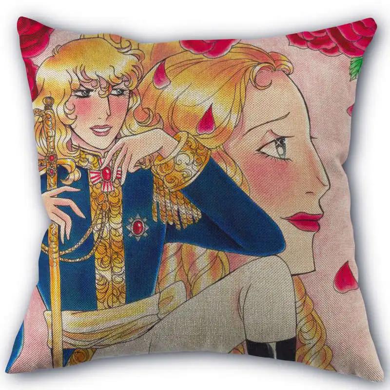 The Rose of Versailles Pillowcase Cotton Linen Fabric Square Zipper Pillowcase New 45X45cm Wedding Decorative Pillow Cover 0406