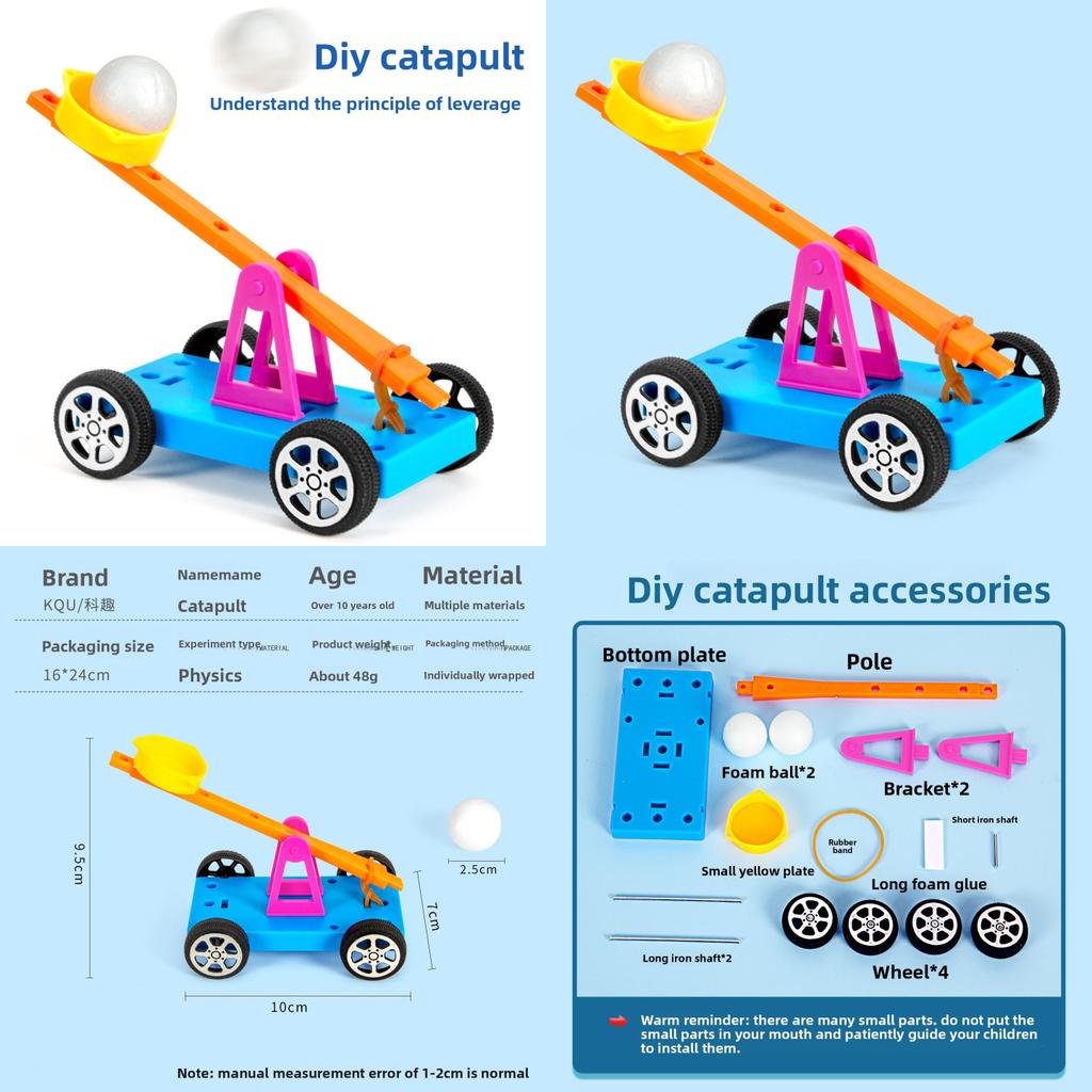 Science Experiment Toy Catapult For Kids Educational Stem Handson Physics Kit For Students