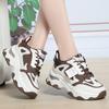 Fashion Spring Height Increasing Round Toe Versatile Women Platform Causal Shoes Fashion Breathable Sport Designer Sneaker