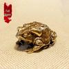 Goldener Messing Kröte Reichtum Anziehend Tee Haustier Ornament für Zuhause oder Büro