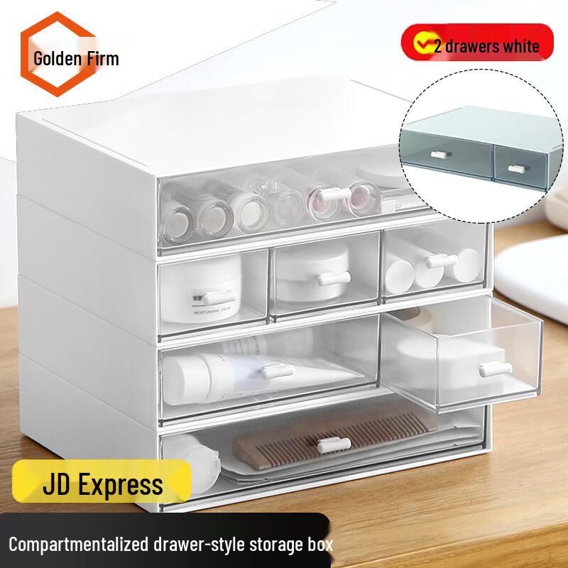 Jingu Lao Two-Drawer Desktop Organizer Desktop Storage Box