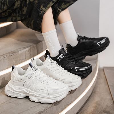 New Fashion Men 's Four Seasons Comfortable Thick Sole Shoes Students Boys GirlsTrending Soft Sole Breathable Casual Running Sneakers