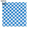 Paper Food Basket Liners 50Pcs Sandwich Wrappers Grease Resistant Deli for Classic Burger Wrapping Papers Checkered Burgers BBQs Parties Sheets Trays