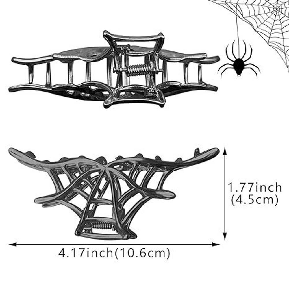 Hair Accessories Alloy Spider Shark Clip Soild Color Hollow Halloween Hair Claw Cosplay Headwear Metal Hair Clip Party