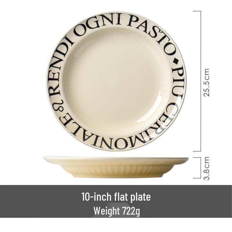 LISM Ceramic Cream English Soup Bowl