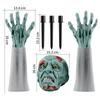 Zombie In the Ground Halloween Decor Set Terrifying Zombie Skull Insert for Lawn Haunted House Secret Room Scene Layout Props