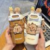 Cană Termos Capybara Fabricată din Oțel Inoxidabil 316, Elegantă, Portabilă, Drăguță, cu Paie Duble pentru Băuturi Reci