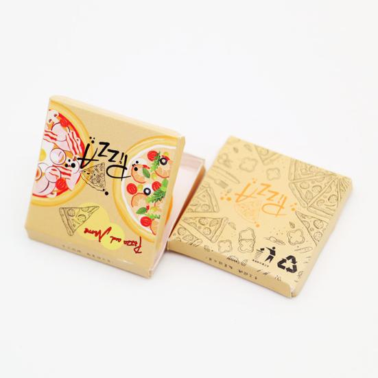 1 Sett Dukkehus Pizza Høy Restaurering Tredimensjonal Realistisk Dekorasjon Mikro Landskap Miniatyr Pizza Modellsett Dukkehusforsyning