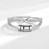 Luxury Infinite Love Adjustable Fidget Rings For Women Rotating Beads Crystal Anxiety Relief Spinning Ring Jewelry Anillos Mujer