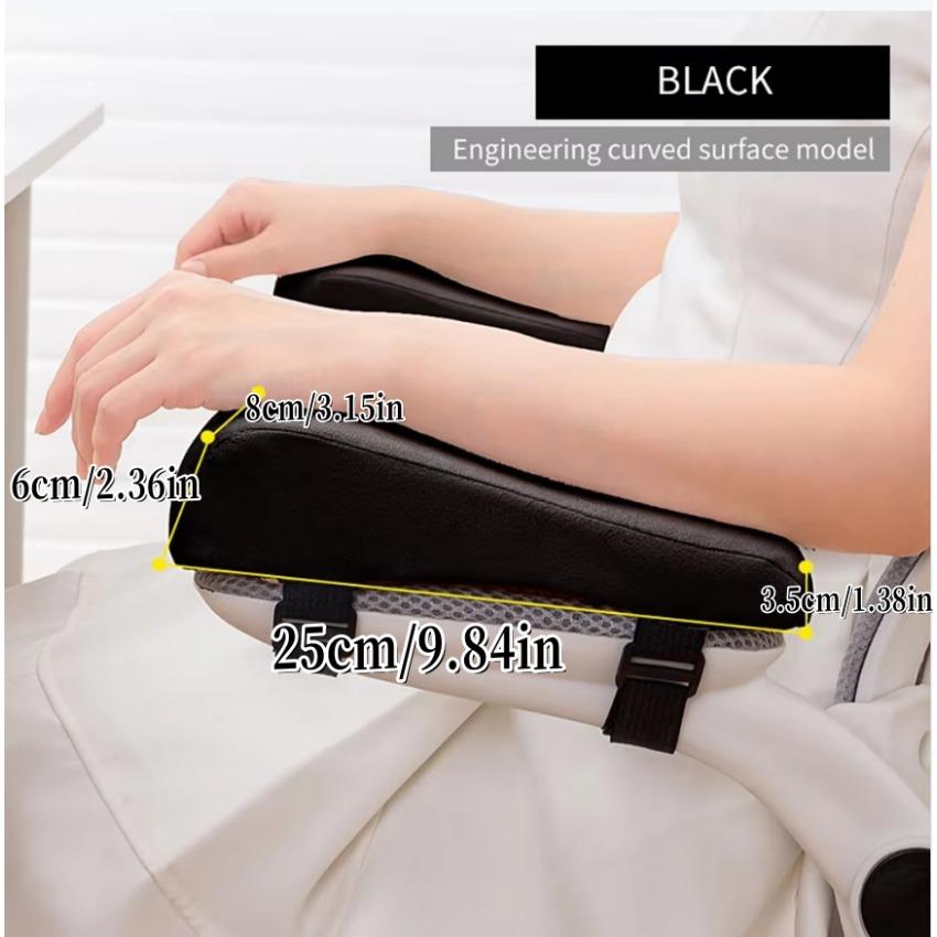 1/2pcs Memory Foam Armrest Pads Thick Ergonomic Armrest Pad Elbow Pillow Pressure Relief Support Arm Cushion for Office Chair
