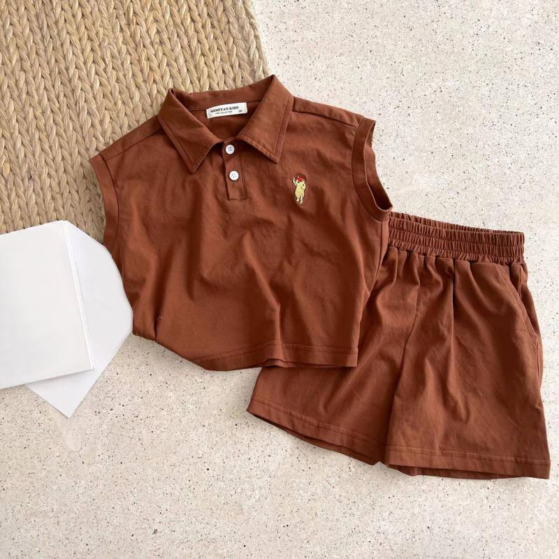 

Детская одежда, милый универсальный костюм с шортами и короткими рукавами