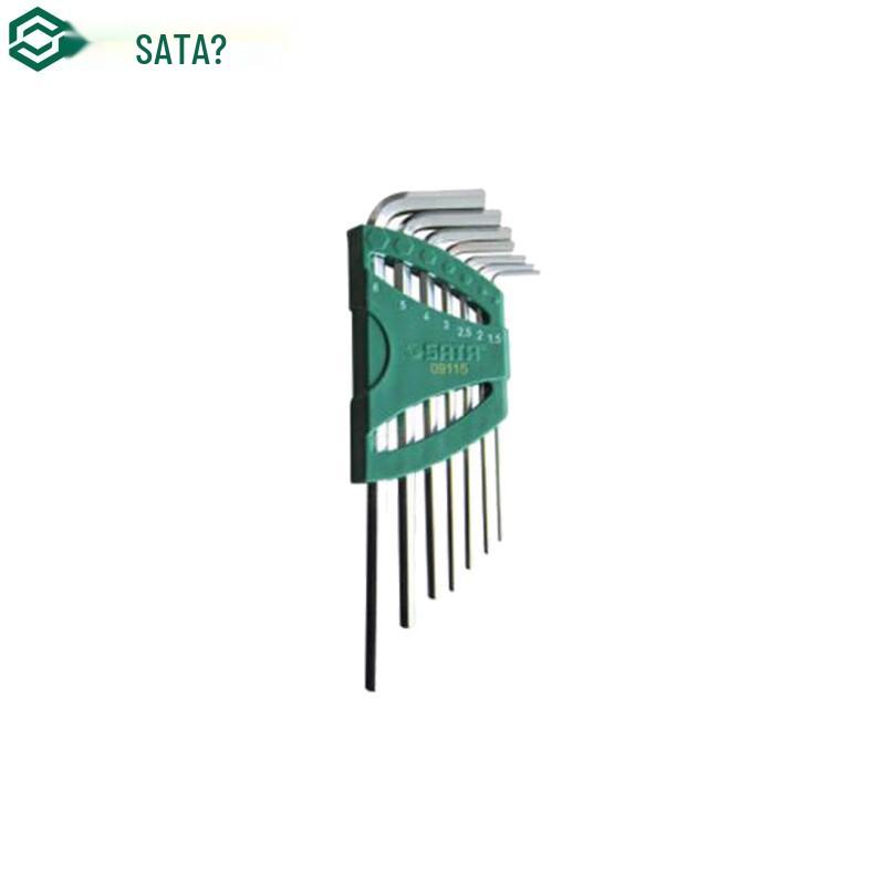 SATA 09115 7-Piece Extra-Long Hex Key Set Set of 7