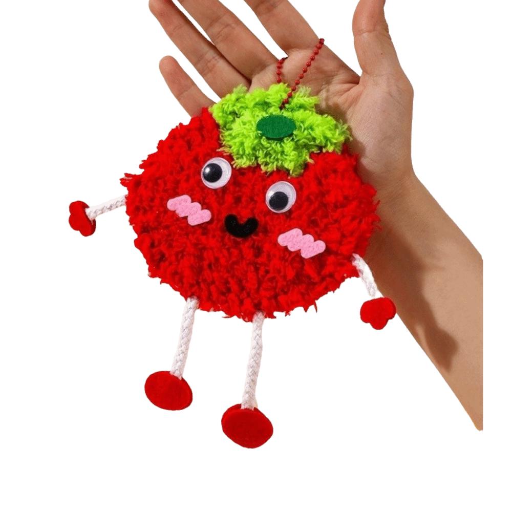 Creative DIY Embroidery Pendant Cartoon Fruit Wool Embroidery Handmade Crafts Threading Sewing Crafts