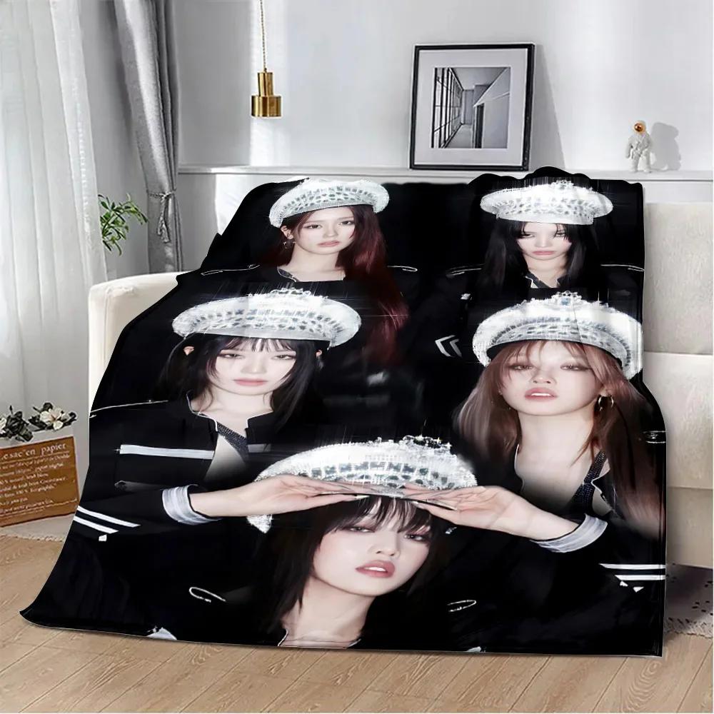 Kpop G I-Dle Printed Blanket Picnic Blankets Warm Blanket Soft And Comfortable Blanket Home Travel Birthday Gift