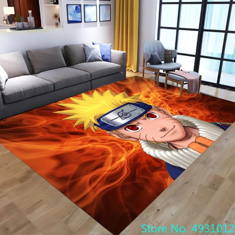 Bathroom Carpet Anime Uzumaki Naruto Cartoon Plush Rug Living Room Floor Mat Kitchen Bedroom Washable Non-slip Door Mats