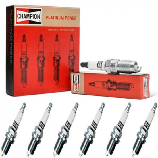 6 Spark Plugs Champion Platinum Set for JAGUAR VANDEN PLAS 1996 L6-4.0L