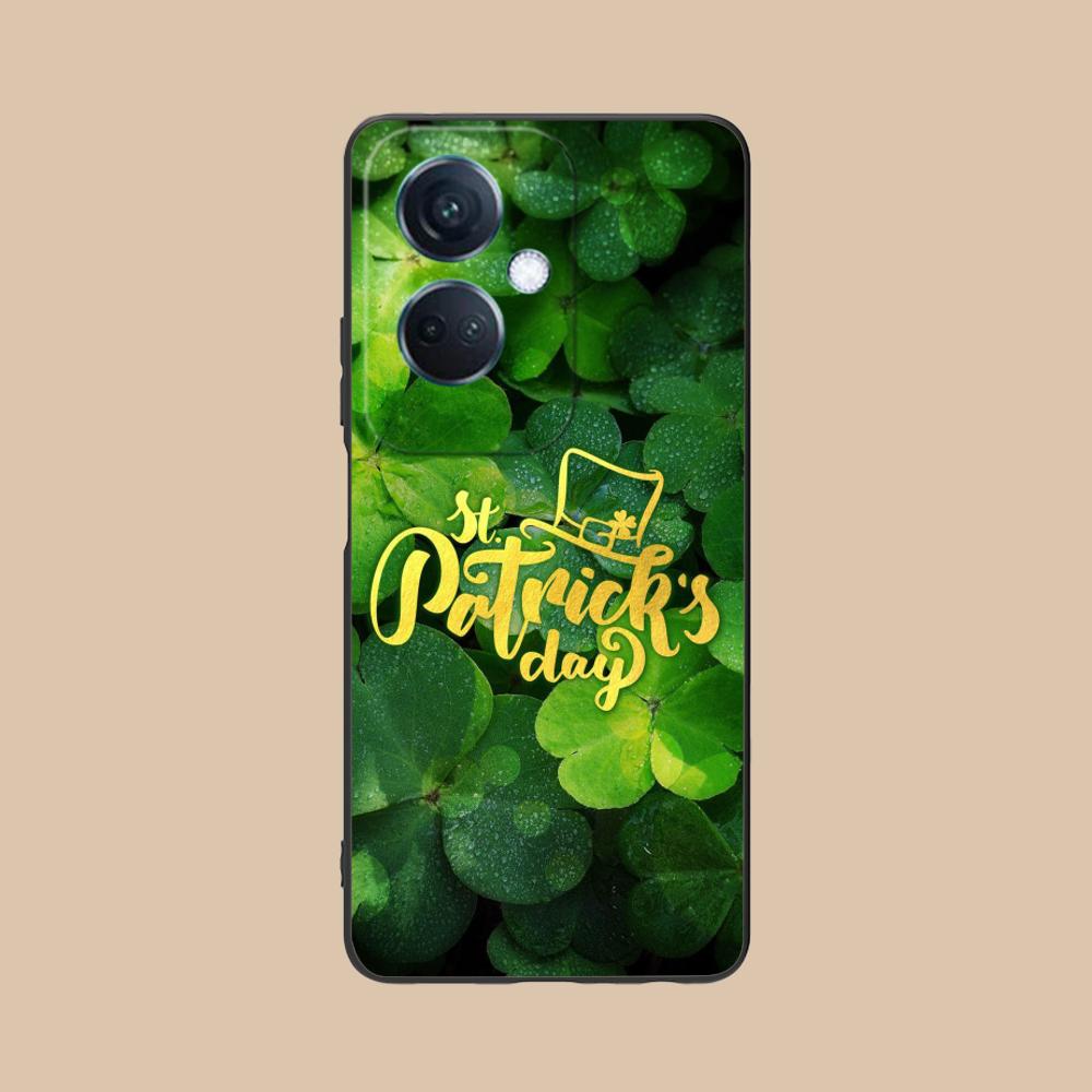 Saint Patrick's Day Mobile Phone Case for OPPO Reno 14 13 12 11 10 9 8 7 6 5 F T Pro 5G Colorful Printing Cover Cover Luxury