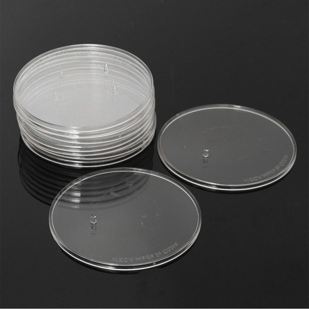 10pcs Round Clear Action Figure Stand Display Base Fits most 6" to 8" Model