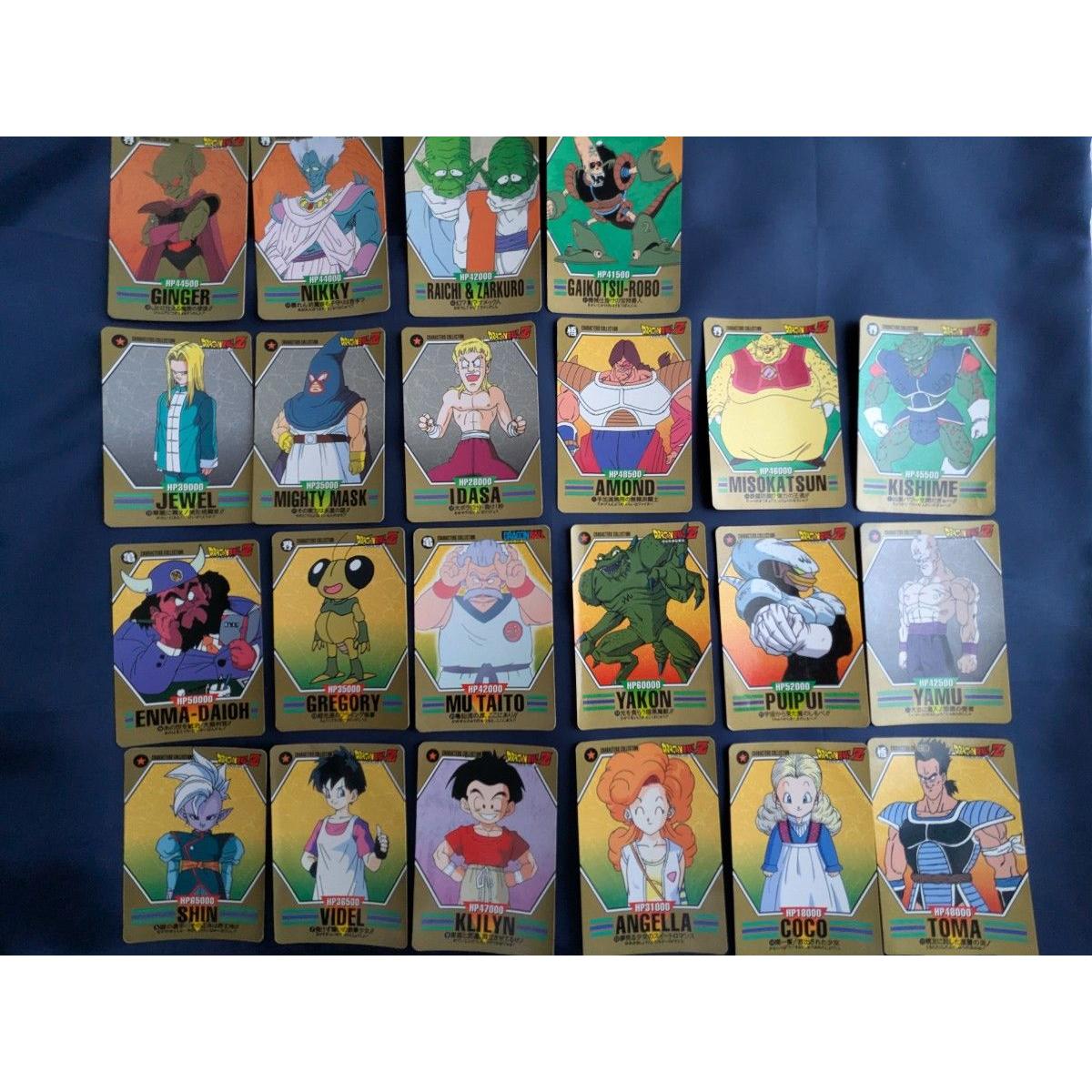Used Dragon Ball Carddass Characters Collection 22 pieces set Normal only Bulk sale