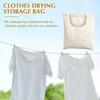 Clothes Drying Storage Bag Canvas Clothes Pin Storage Bag Clothespin Holder Bag Washable Hanging Laundry Clothes Pin Organizer