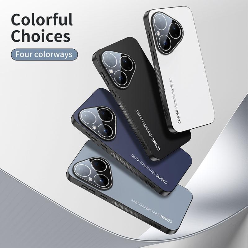 Luxury AG Matte Case For Huawei Pura 80 70 Ultra 70 Pro Magnetic PC Frosted 360 Degree Bracket Stand Protective Cover