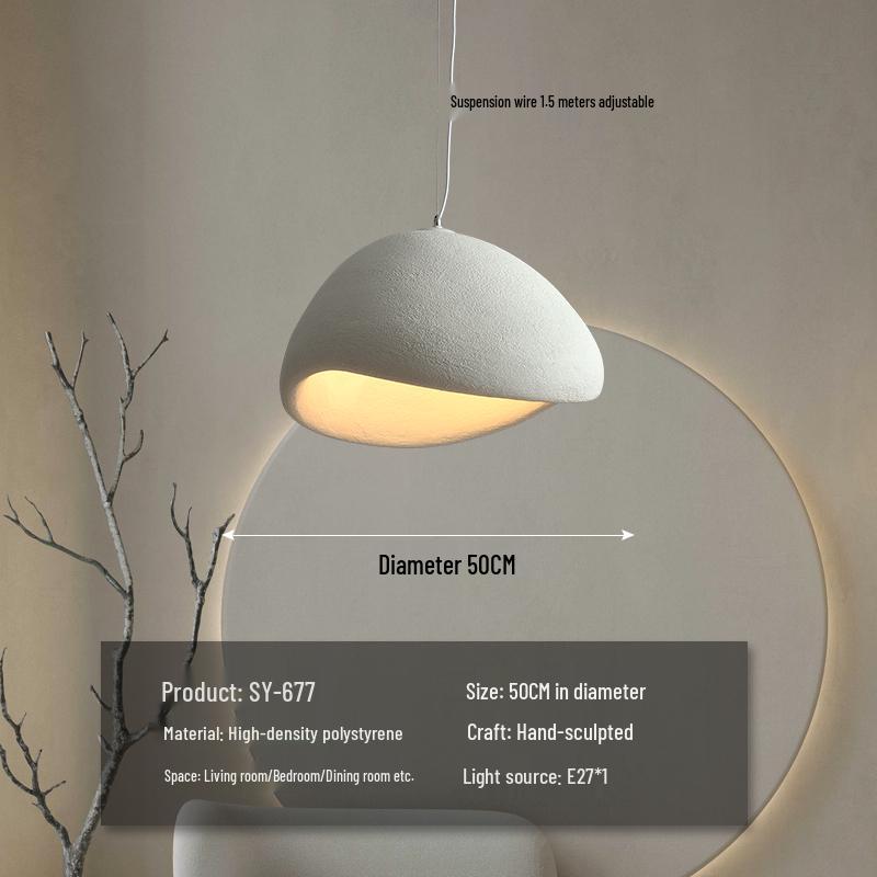 Wabi-Sabi Zen Pendant Light: Retro & Artistic Design for Restaurants, Living Rooms, and Bedrooms