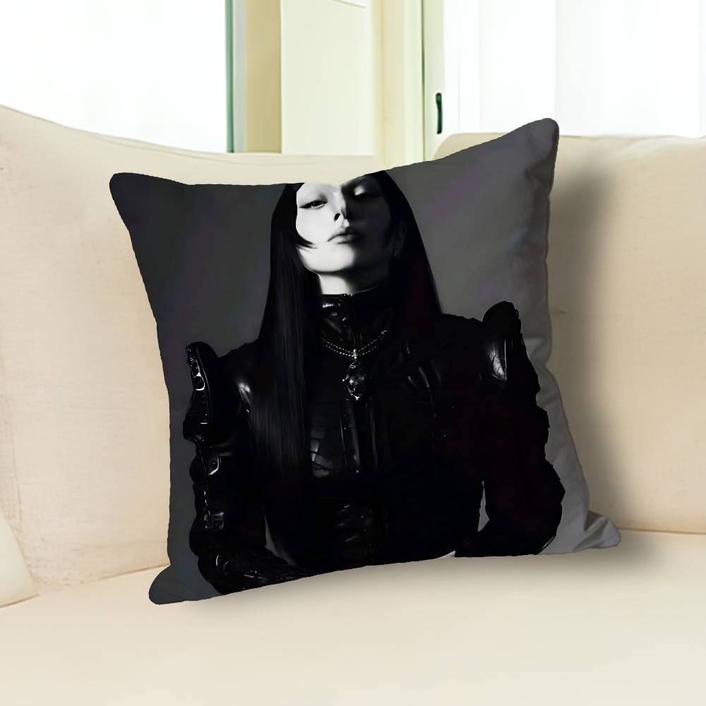 Sängerin L-Lady Gaga Mayhem Anime Berühmtheit Merchandise All-Match Bedruckter Kissenbezug Sofa Auto Büro Raum Dekoration Schutz