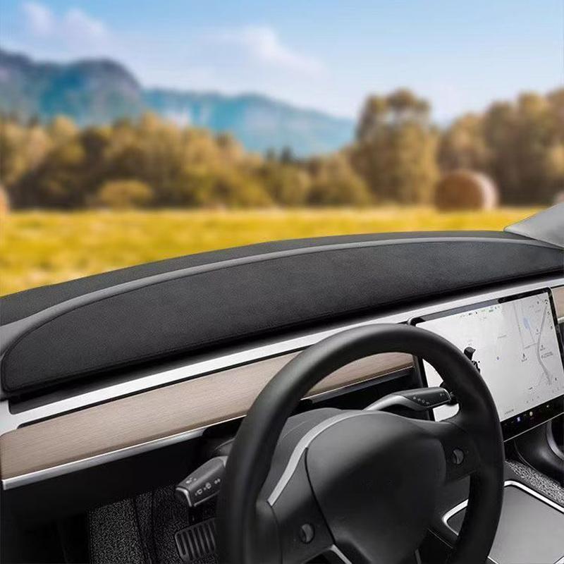 Dashboard Anti-UV Mat Cover for Tesla Model 3 Y 2021-2026 Juniper Highland Center Console Sunshade Protector Pad Car Accessories