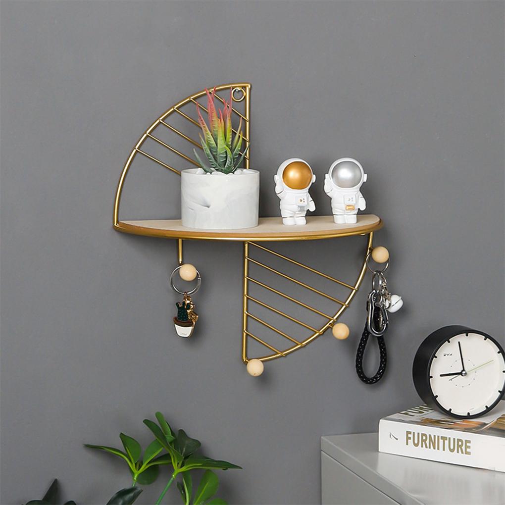 Wall Mount Storage Rack Home Supplies Iron Ple Living Room Kitchen Multipurpose Display Stand Wall-mounted Holder