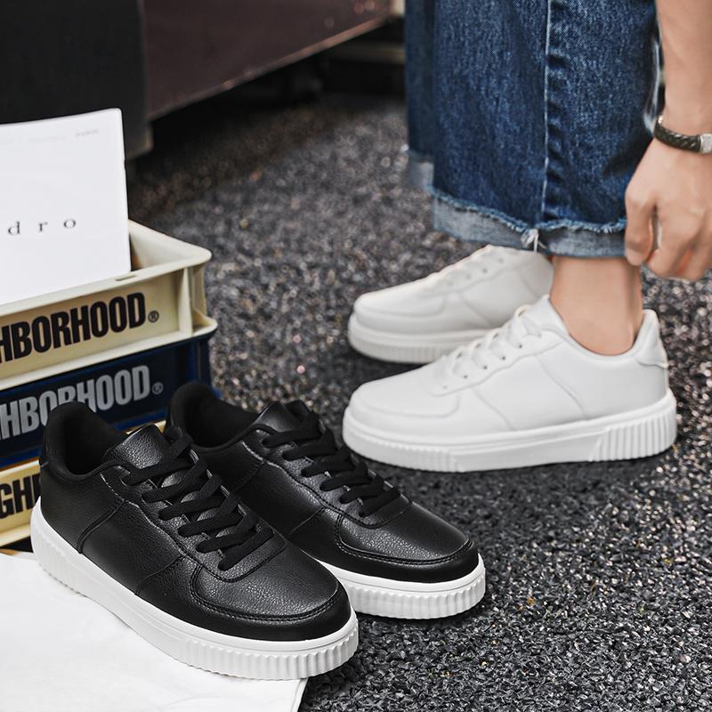 

Новые мужские классические модные низкие кроссовки для скейтбординга на толстой подошве для студентов и мальчиков, модные удобные кроссовки для спортзала с мягкой подошвой 39 чёрный