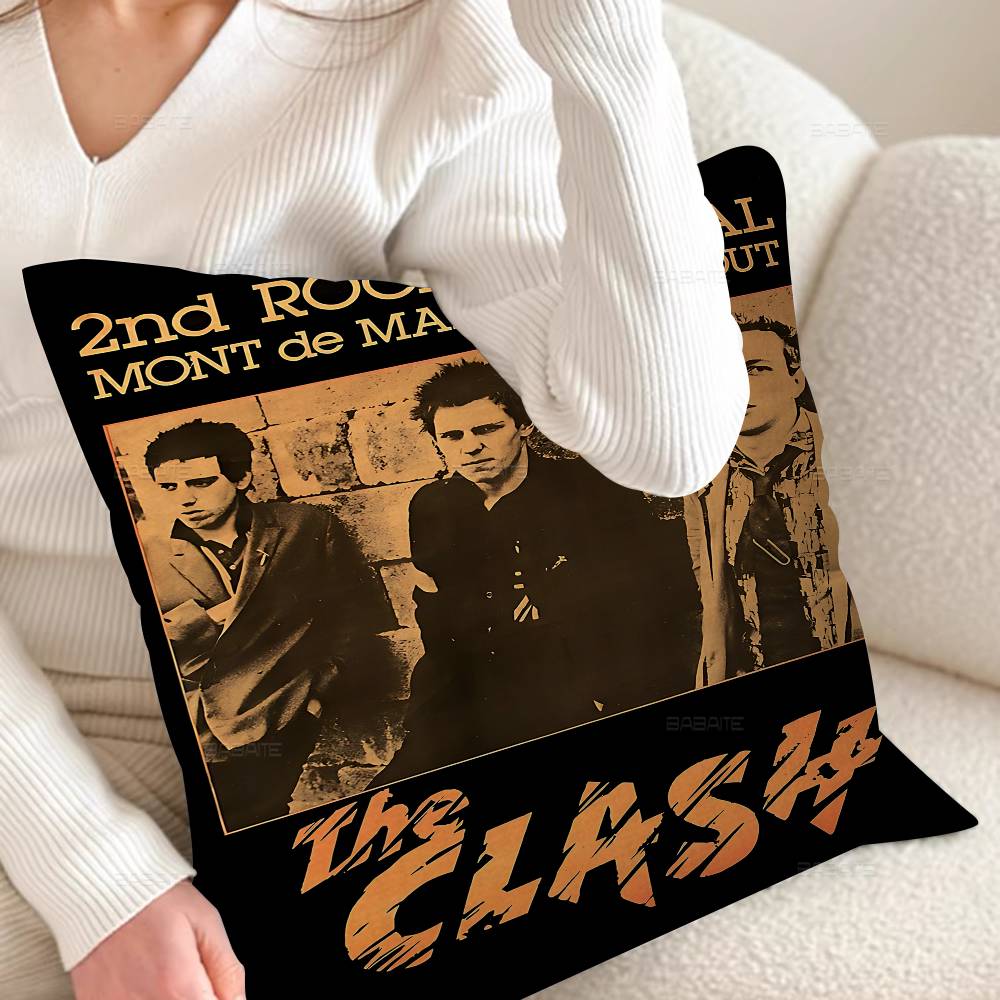 Clash The Band Whitepaper Personalized Picture Text Home Decorative Pillows Household Gifts 45x45cm