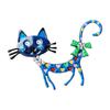 Premium Korean Cartoon Kitten Oil-Drop Brooch - Elegant Animal Pin for Women
