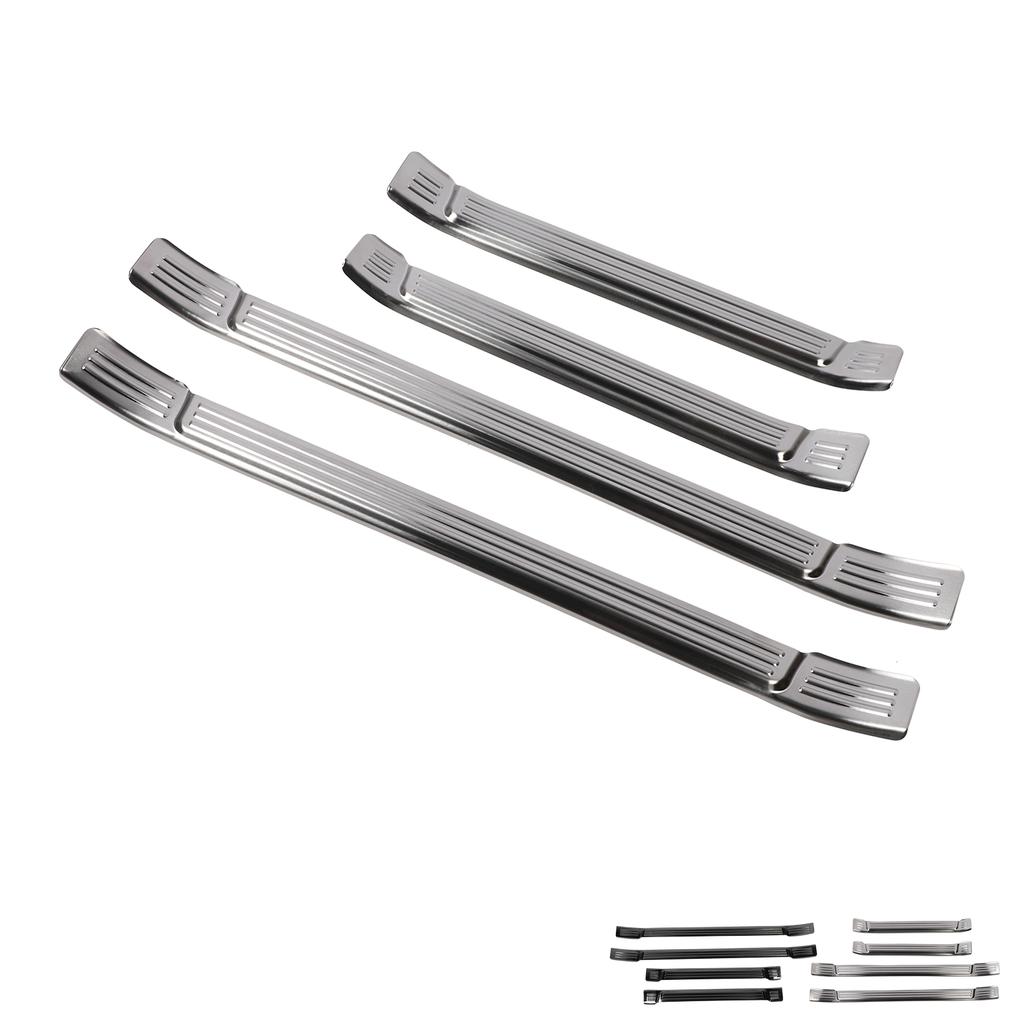 4 ks chránič prahu dveří ochrana proti poškrábání z nerezové oceli prahová lišta nálepka proužek