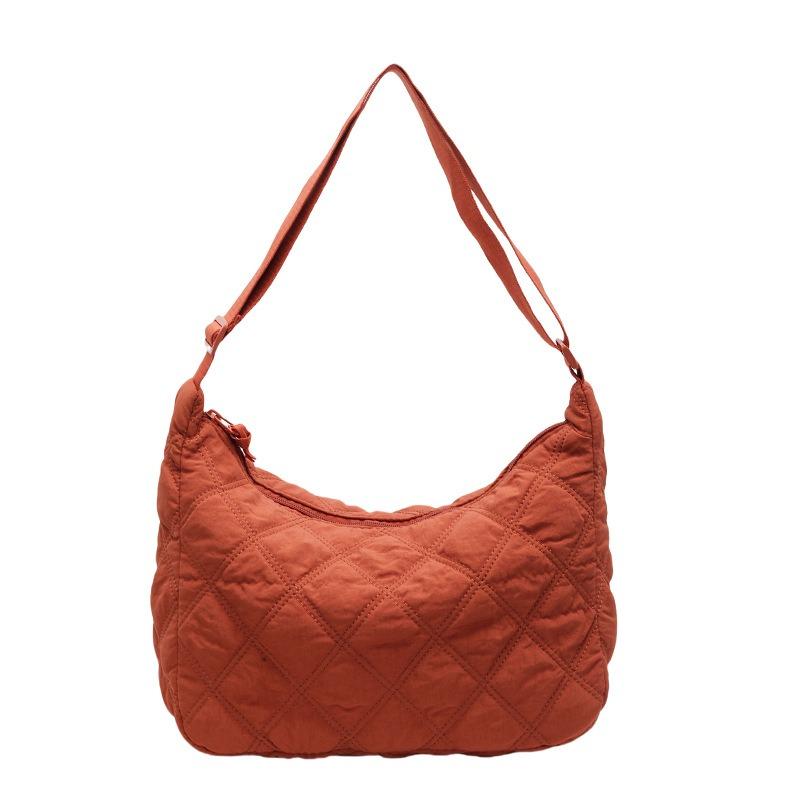 Bag women's large-capacity new casual messenger cloth bag diamond commuter dumpling bag