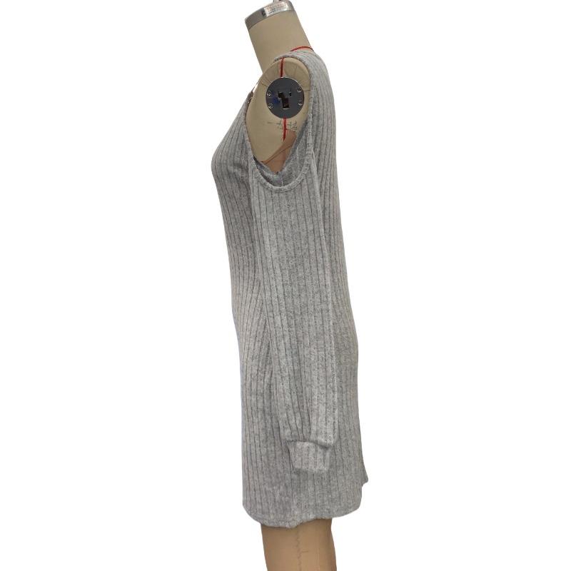 Elegant and Intellectual Style Women's Dress Autumn and Winter High Waist V-neck Short Dress