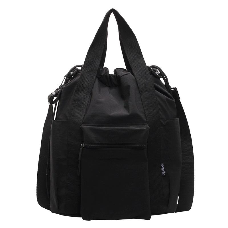 Large-capacity Commuter Tote Bag Women's Summer New Canvas Shoulder Messenger Bag Multi-functional Backpack
