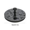 Fontana solare da 1 W, vasca per uccelli, laghetto, patio, fontana alimentata, 13/16 cm, decorazione da giardino, cascata galleggiante da giardino, pompa per fontana