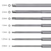 POHZE Titanium Nitride Hex Wrench Driver Set for Drones Set, 7-Piece (0.9mm, 1.27mm, 1.3mm, 1.5mm, 2.0mm, 2.5mm, 3.0mm)