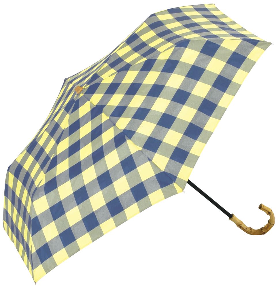 BECAUSE Folding Umbrella Check Tote Bag Mini YE B-093024