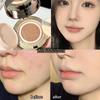 Qin Derdom Cushion Moisturizing suitable for dry skin Sweat and oil mousse pore coverage coverage Creates a look Glowing finish Refill included