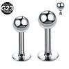 G23 Titanium Labret Piercings Stud Lip Rings Eyebrow Rings Cartilage Helix Tragus Piercing Horseshoe Ring Body Jewelry 16G