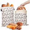 Wiederverwendbare Bienenwachs-Brotbeutel, 17 Zoll x 13 Zoll natürliche Baumwoll-Aufbewahrungsbeutel mit Bienenwachs-Auskleidung, luftdicht und halten frisch (2er-Pack).