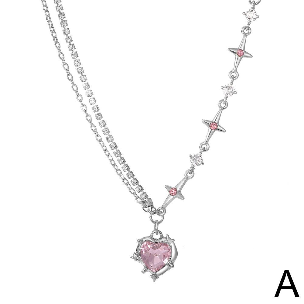 Sweet Cool Spice Girl Diamond Love Mang Star Necklace Necklace Wind Female Creative Fashion Des S8D2