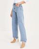 2023 Women's Casual Wide-Leg Denim Pants with Irregular Fringed Hem